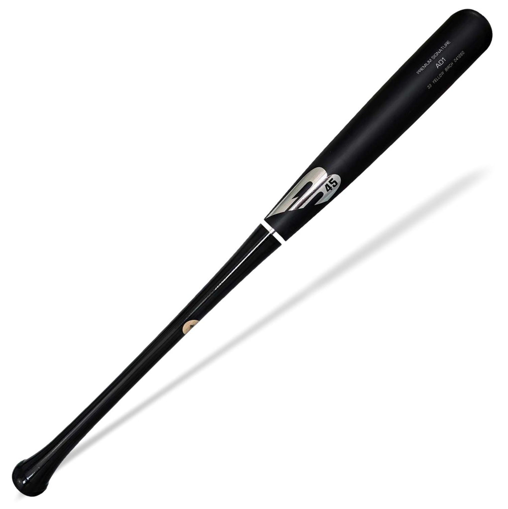 Bate Beisbol B45 Premium AD1 Birch Plateado Cromado Negro Mate