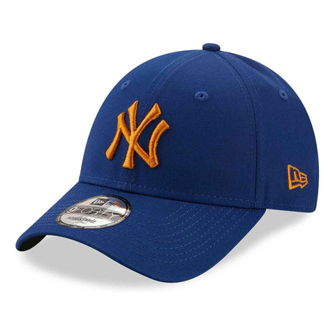 Gorra Beisbol Softbol New Era New York Yankees League Essential 9Forty Azul Naranja Ajustable