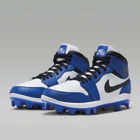 Spikes Beisbol Softbol Air Jordan 1 Retro MCS Blanco Rey
