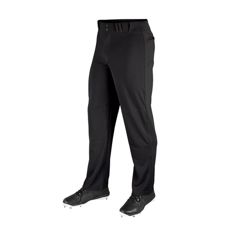 Pantalon Beisbol Softbol Champro Ajuste Relajado Con Fondo Abierto BP4U Negro Largo Infantil