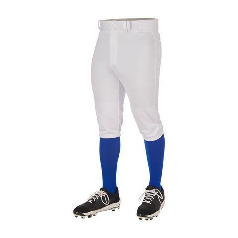 Pantalon Beisbol Softbol Champro Triple Corona 2.0 BP68 Blanco Corto Infantil