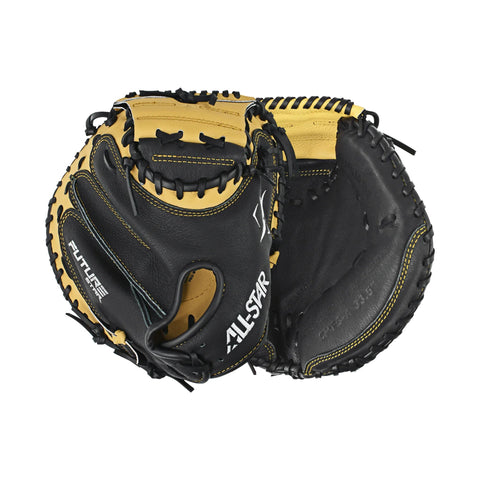 Guante Para Catcher Beisbol All Star Future Star Negro Mostaza 31.5 In
