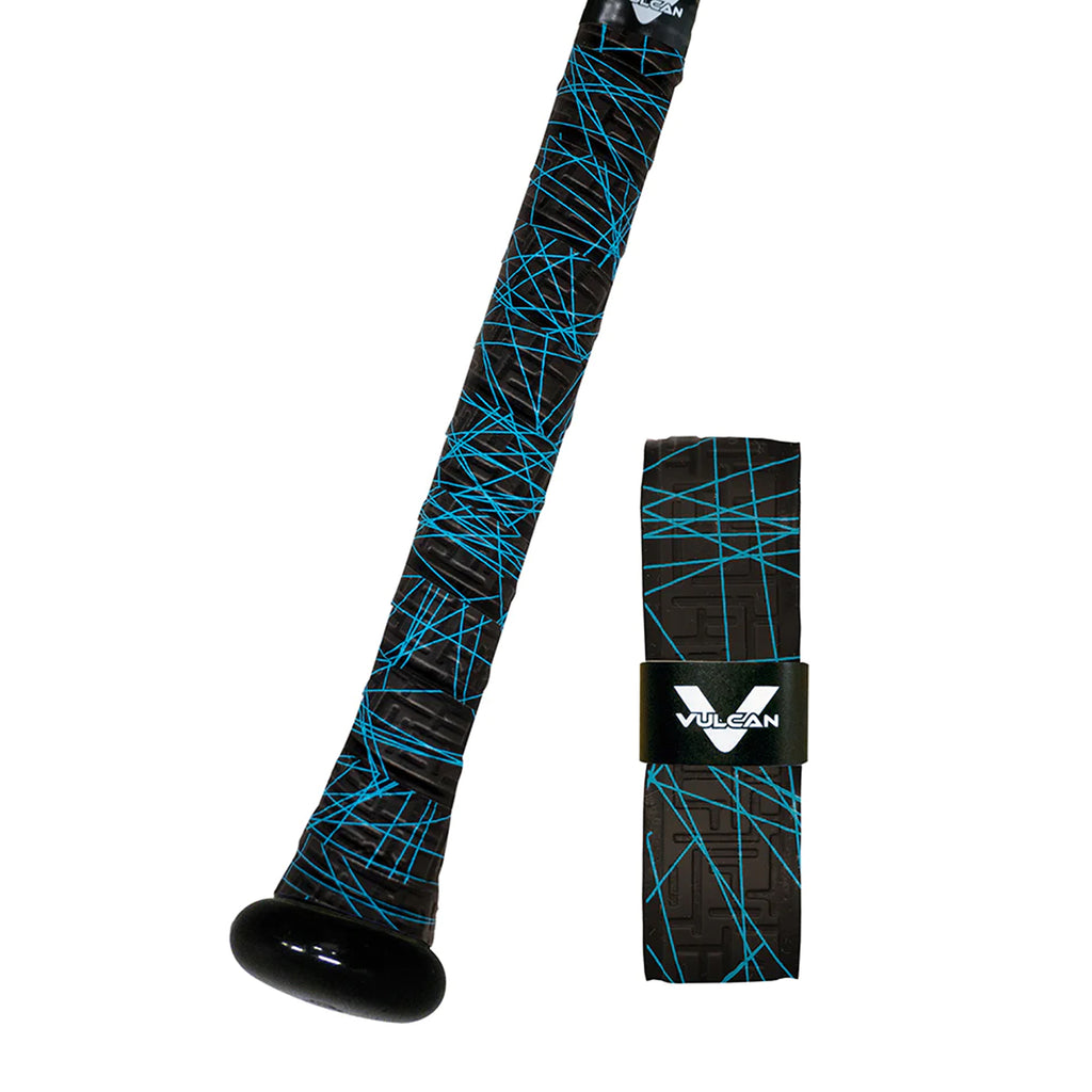 Bat Grip Beisbol Softbol Vulcan LAZER AZUL 1.75 MM