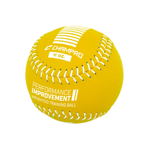 Pelota de Peso Entrenamiento Softbol Champro Amarillo 11 Oz