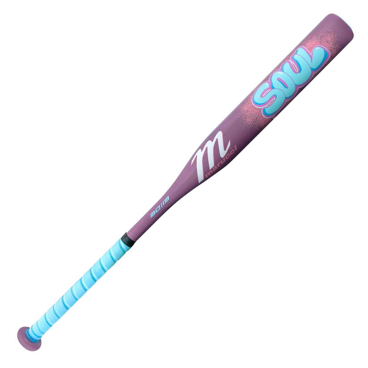 Batte De Softball Marucci En Bois D’érable – 34 Pouces, 27,5 Oz, Logo Fantôme, Coloris Bébé Bleu/noir/rouge