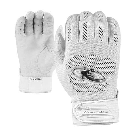Guanteletas Beisbol Lizard Skinz Pro Knit BG V3 Blanco ADULTO