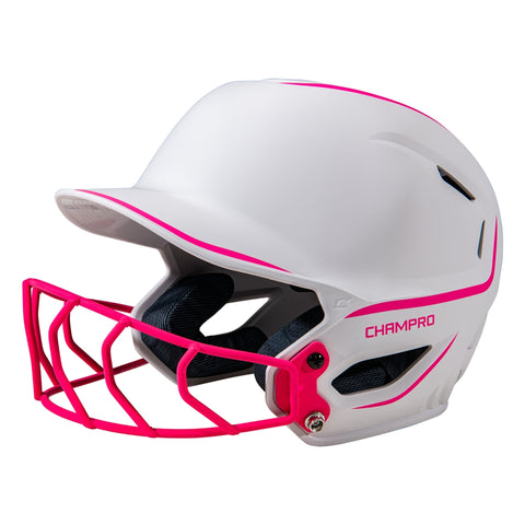 Casco Softbol Fastpitch Champro HXE Mate Dos Tonos HXFPM2 Derecho/Zurdo