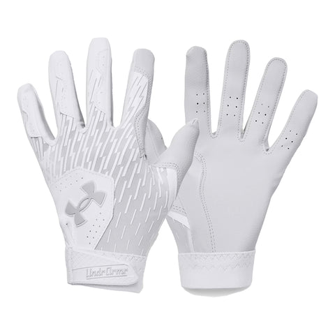 Guanteletas Beisbol Under Armour Clean Up Blanco Gris 3 a 6 años