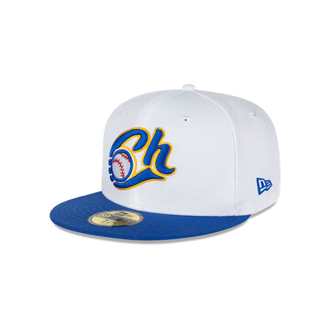 Gorra Beisbol Softbol New Era Charros Jalisco 59Fifty Blanco Azul