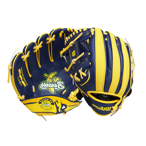 Guante Beisbol Wilson A200 Savannah Bananas EZ Catch WBW10221710 10 in Lanzador Zurdo