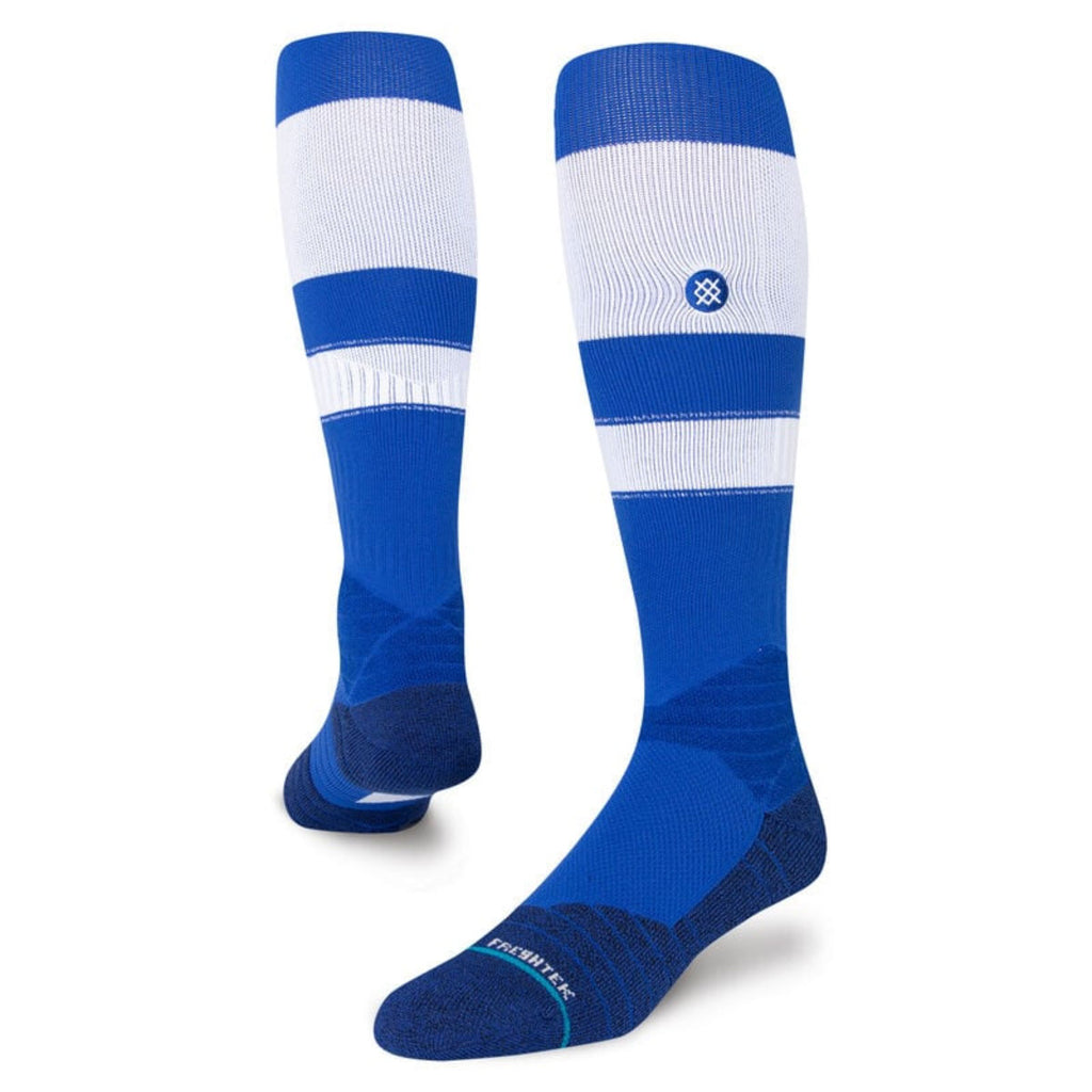 Medias Beisbol Softbol Stance MLB Diamond Pro OTC Rayada Azul Rey - Blanco