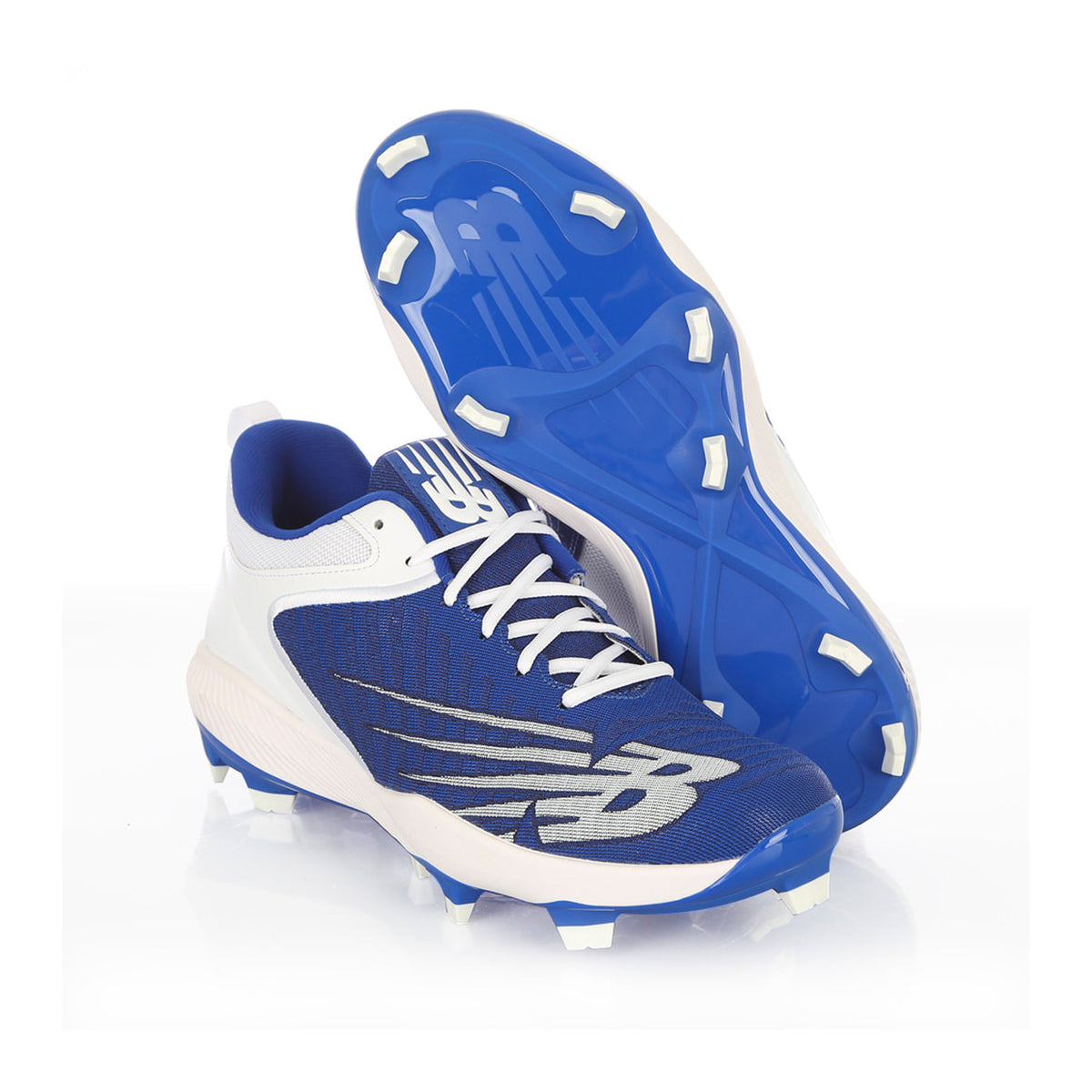Zapatillas Atletismo Clavos Hombre New Balance MD500v6 Spike Blanca/Azul