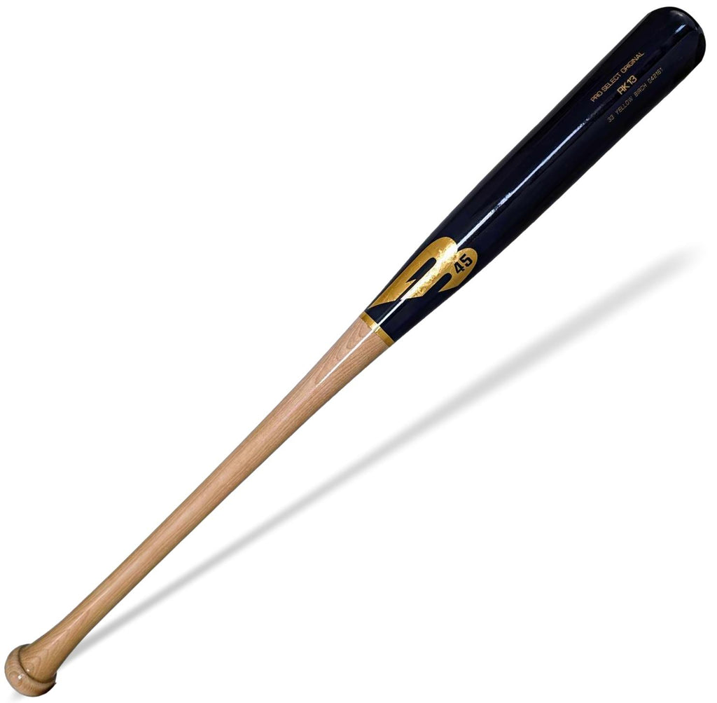 Bat Beisbol B45 Pro Select Birch RK13 Natural Marino Dorado