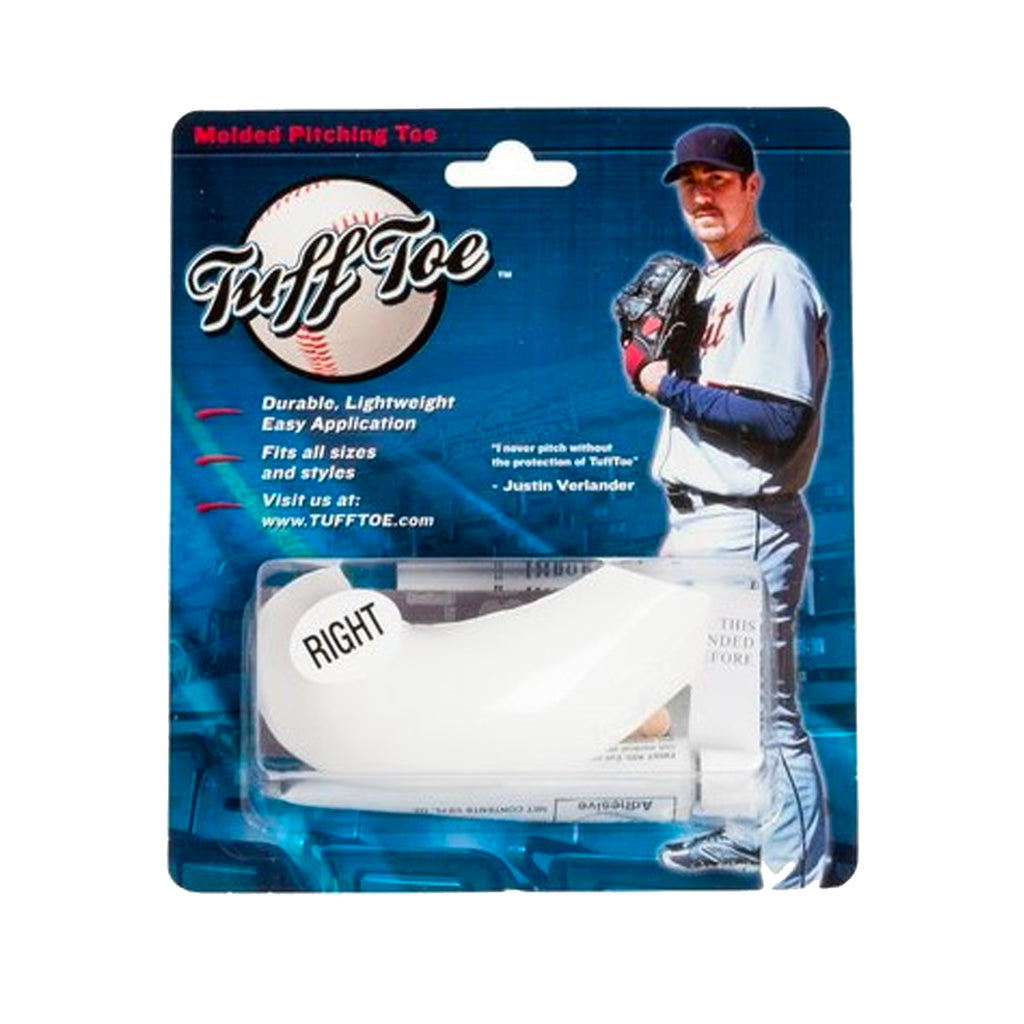 Protector Spike Pitcher Beisbol Softbol Tuff Toe 93RW Blanco Derecho