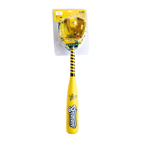 Set Guante Pelota y Bat Beisbol Wilson A200 Savannah Bananas EZ Catch WBW10415910 10 in Lanzador Zurdo