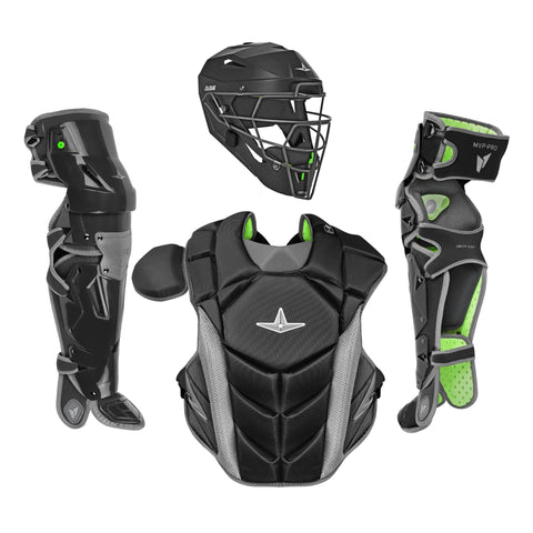 Equipo de catcher All Star MVP-PRO LT Infantil 9-12 negro gris