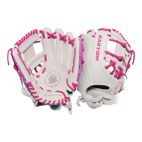 Guante softbol Easton Ghost NX GNXFP115W 11.5 in blanco rosa, vista 5