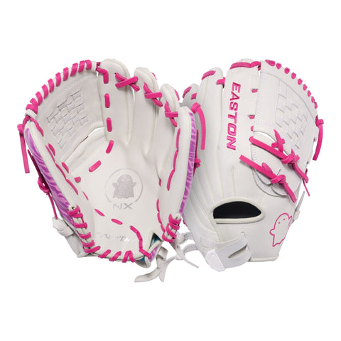 Guante softbol Easton Ghost NX GNXFP12W 12 in blanco rosa, vista 5