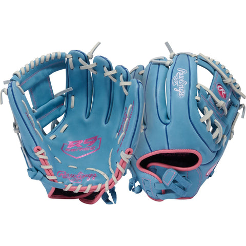 Guante softbol Rawlings R9 R9SB715-2CB palma y dorso