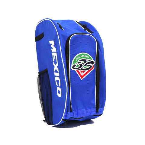 Back Pack Beisbol BS México Azul Rey Letra Blanca