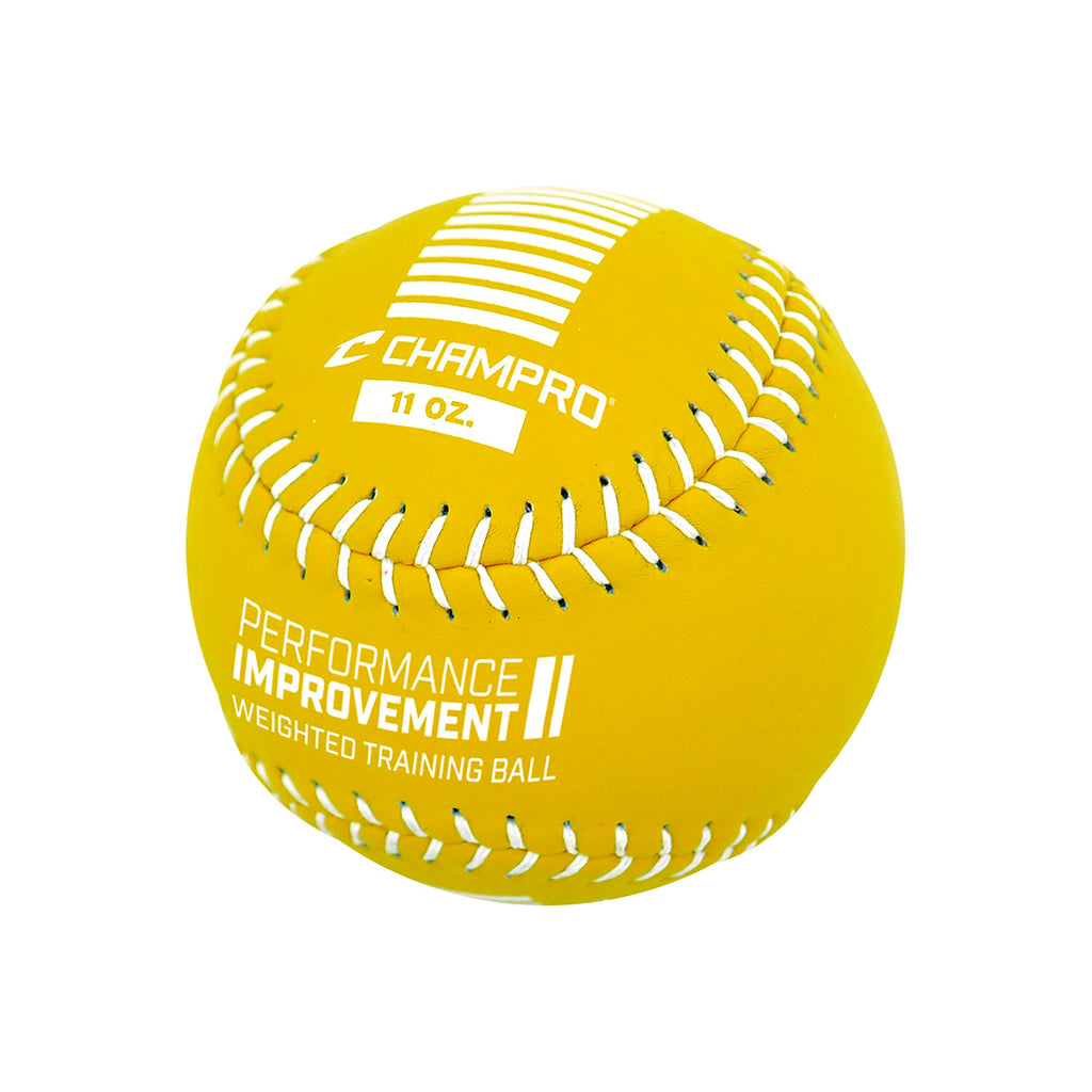 Pelota de Peso Entrenamiento Beisbol Champro Amarillo 11 Oz