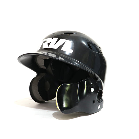 Casco Beisbol RVL Dos Orejas Negro Con Protector Mandibula ADULTO