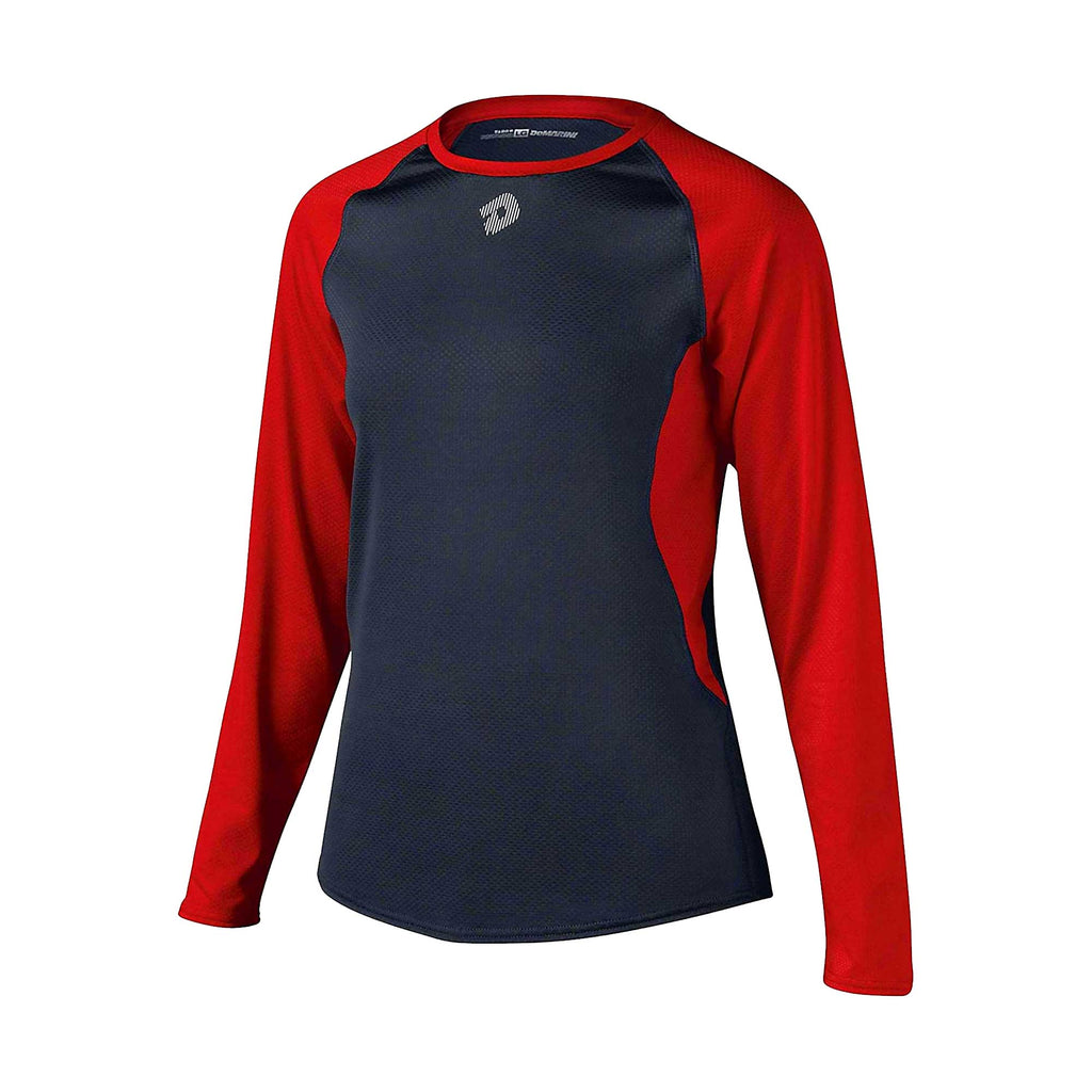 Playera Licra Unisex Demarini WTC9702 Gris Oscuro Rojo ADULTO