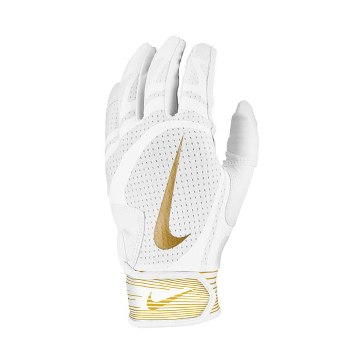 Guanteletas Beisbol Nike Alpha Huarache Edge Blanco Dorado ADULTO