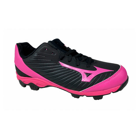 Spikes Beisbol Softbol Mizuno Franchise 9 Low Negro Rosa INFANTIL