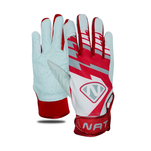 Guanteletas Beisbol NAT NGR10G ADULTO Rojo