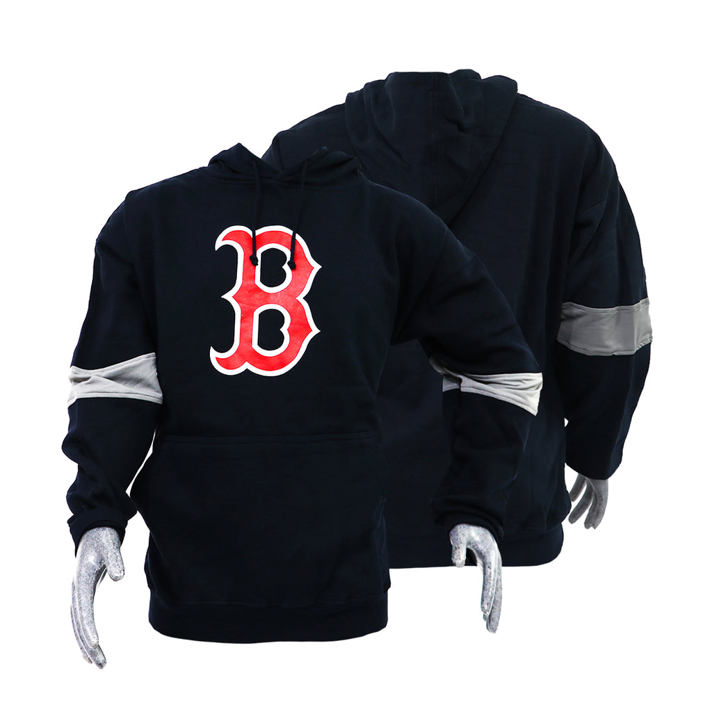 Sudadera Hoodie Beisbol Boston Majestic Azul Marino