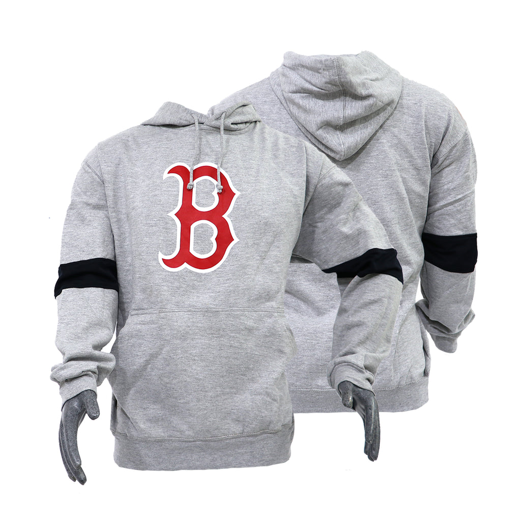 Sudadera Hoodie Beisbol Boston Majestic Gris