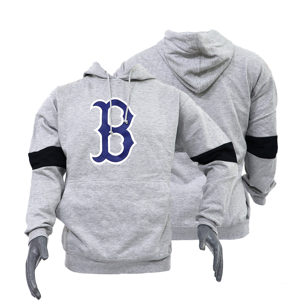 Sudadera Hoodie Beisbol Boston Majestic Gris
