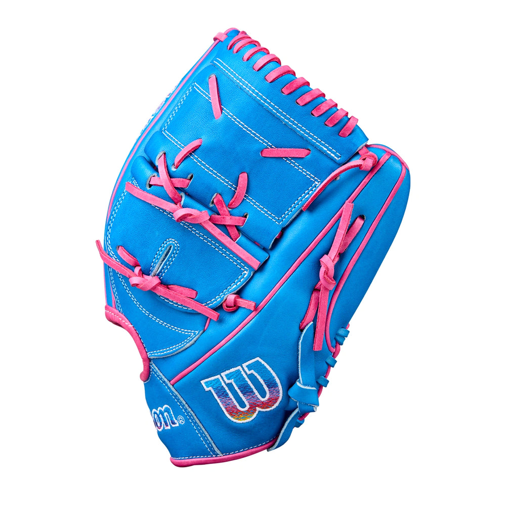Guante Beisbol Wilson A2000 DP15 Azul Rosa 12 in