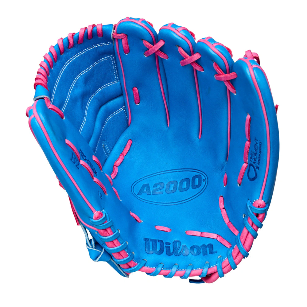 Guante Beisbol Wilson A2000 DP15 Azul Rosa 12 in