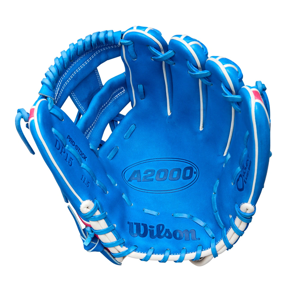 Guante Beisbol Wilson A2000 DP15 Azul 11.5 in