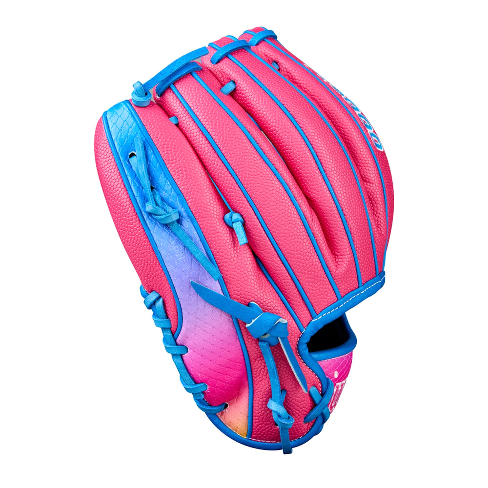 Guante Beisbol Wilson A2000 DP15 Rosa Azul 11.5 in