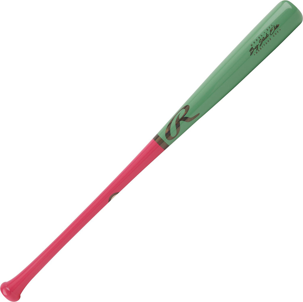 Bat Beisbol Rawlings Maple Modelo Big Stick Elite Modelo 271 Verde Rosa ADULTO