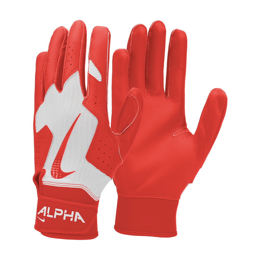 Guanteletas Nike Alpha 2.0 blanco con rojo