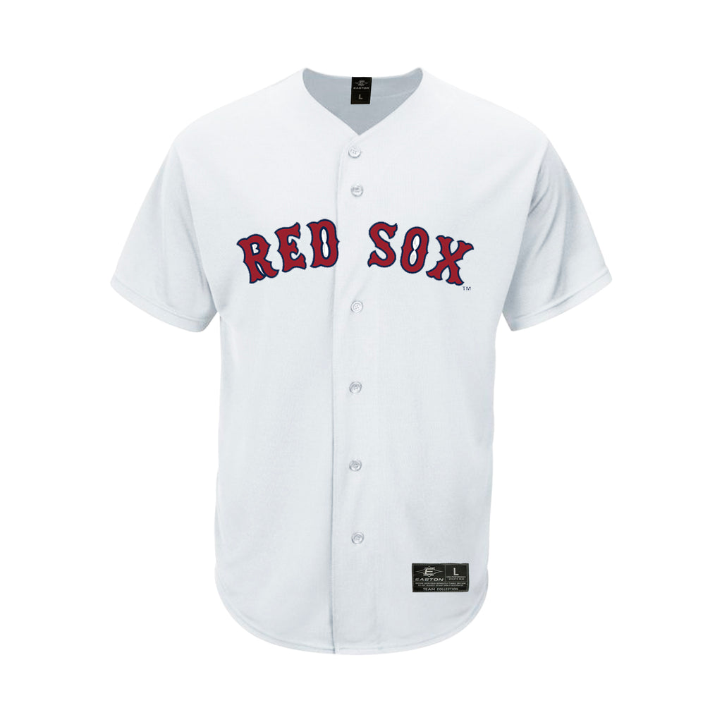 Jersey Camisola Beisbol Easton Red Sox Boston Blanco Adulto