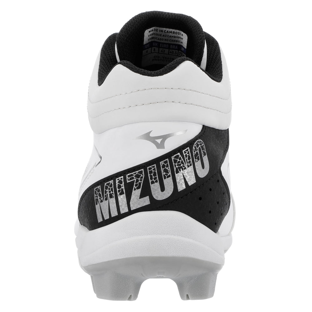 Spikes Beisbol Softbol Mizuno CushionRevo Diamond Mid Blanco Negro