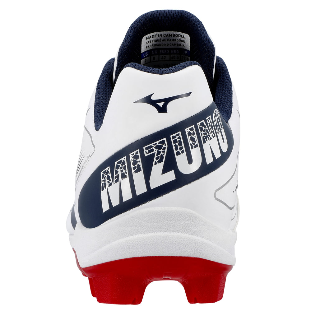 Spikes Beisbol Softbol Mizuno CushionRevo Diamond Blanco Marino
