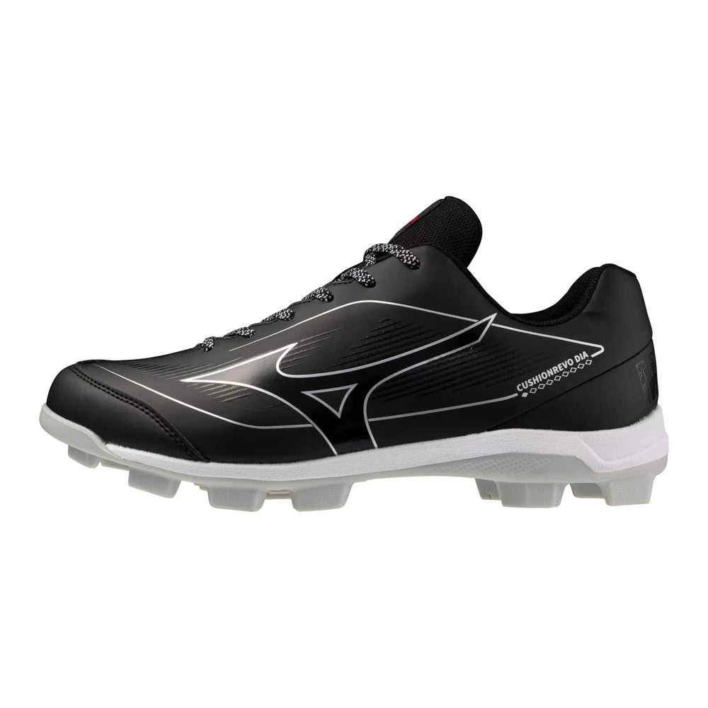 Spikes Beisbol Softbol Mizuno CushionRevo Diamond Negro Blanco