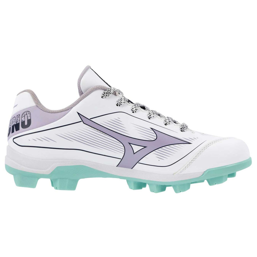 Spikes Softbol Mizuno CushionRevo Finch Blanco Lavanda DAMA