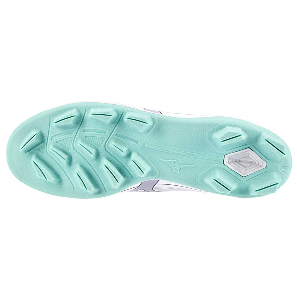 Spikes Softbol Mizuno CushionRevo Finch Blanco Lavanda DAMA