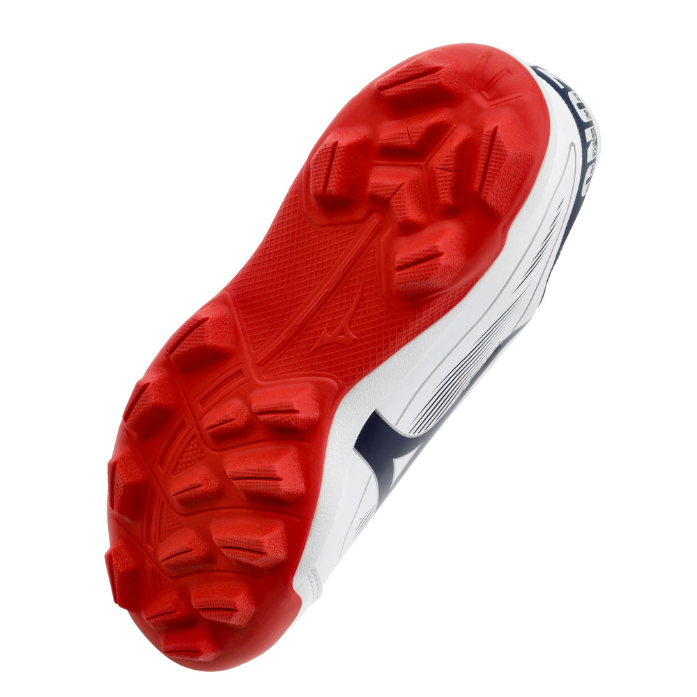 Spikes Beisbol Softbol Mizuno CushionRevo Diamond Jr Blanco Marino INFANTIL