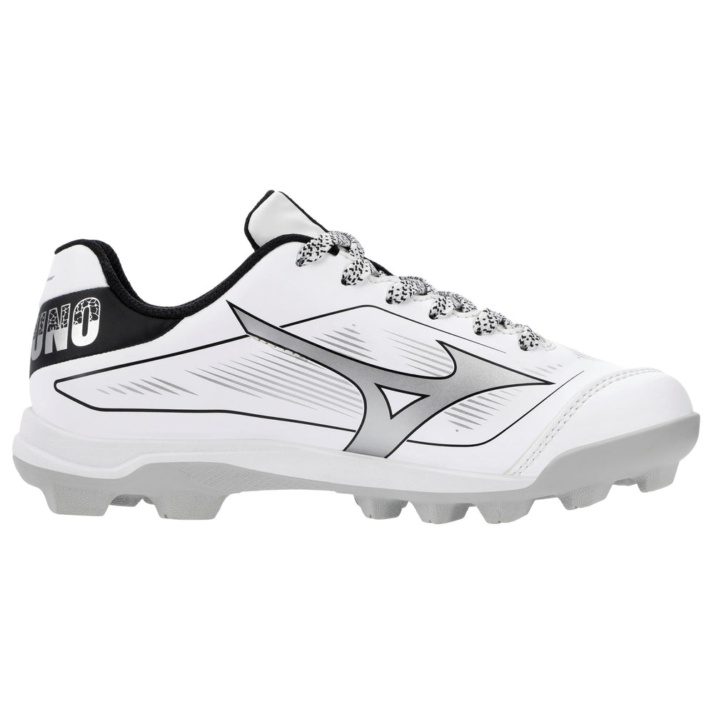 Spikes Beisbol Softbol Mizuno CushionRevo Diamond Jr Blanco Negro INFANTIL