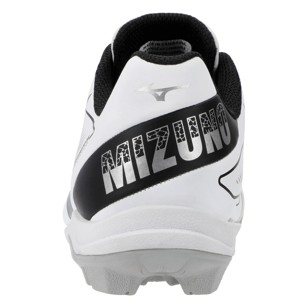Spikes Beisbol Softbol Mizuno CushionRevo Diamond Jr Blanco Negro INFANTIL
