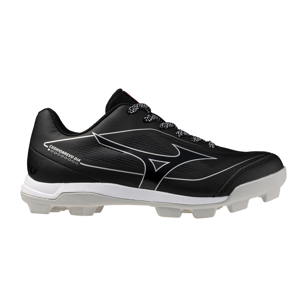 Spikes Beisbol Softbol Mizuno CushionRevo Diamond Jr Negro Blanco INFANTIL