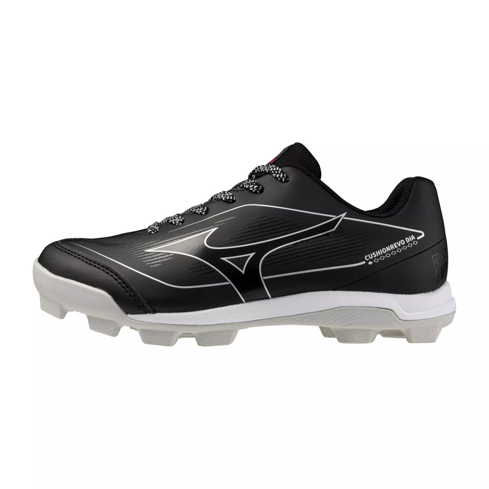 Spikes Beisbol Softbol Mizuno CushionRevo Diamond Jr Negro Blanco INFANTIL